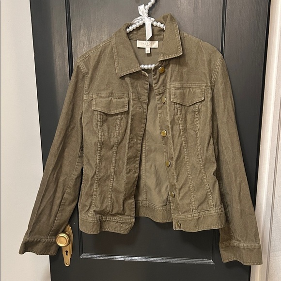 Talbots Jackets & Blazers - Talbots Olive Corduroy Jacket